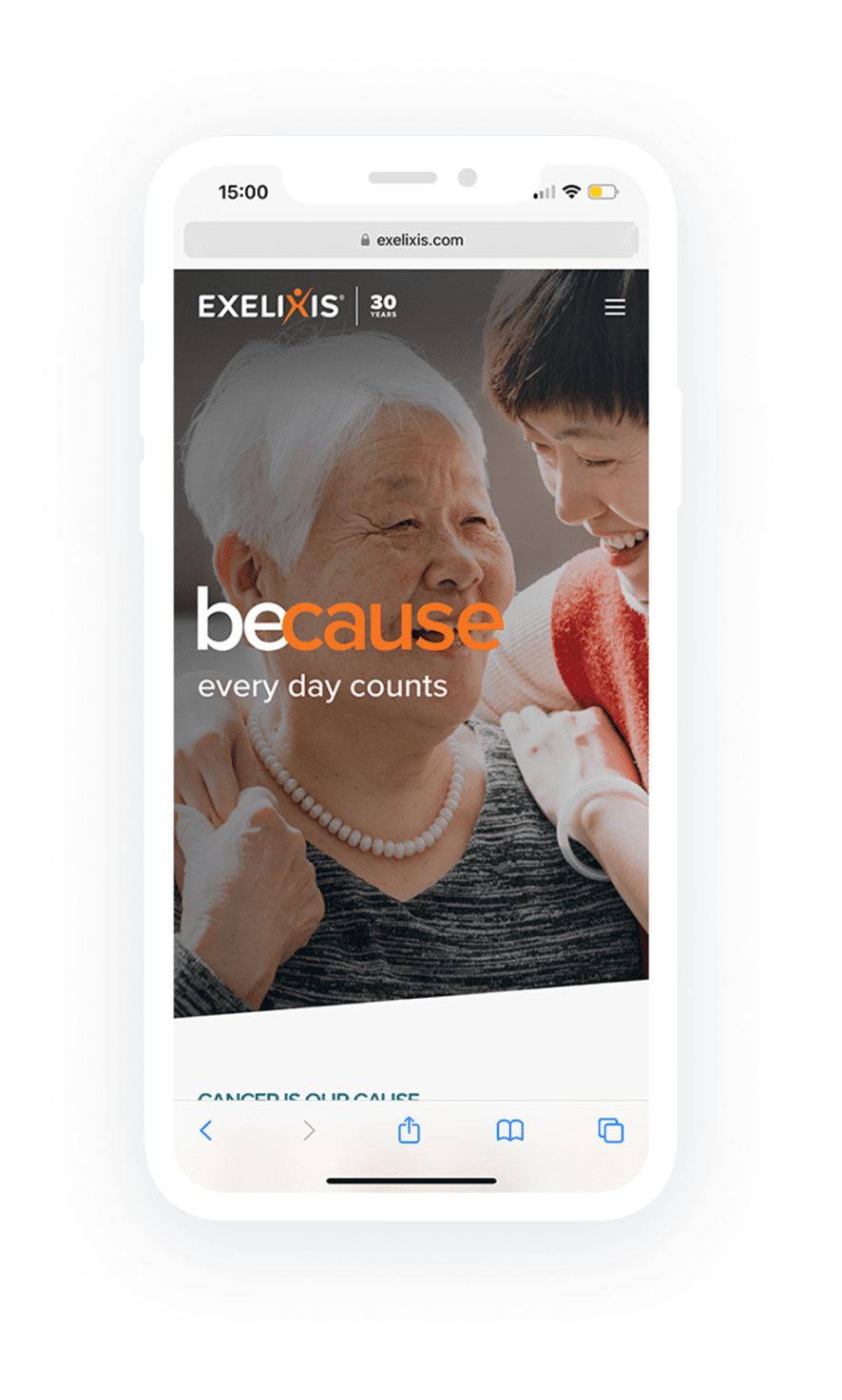 Exelixis Mobile Website
