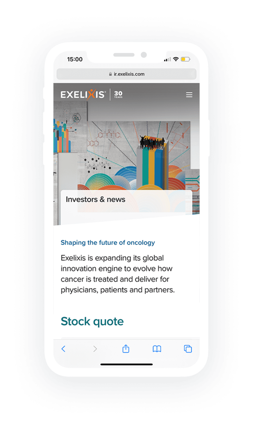 Exelixis Mobile Website